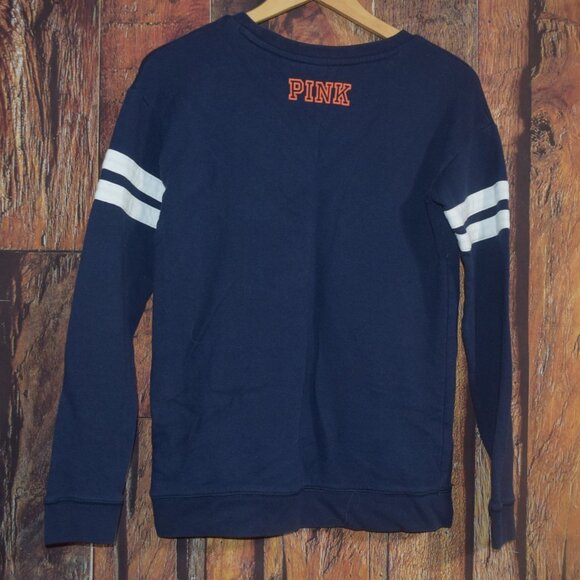 Victoria’s Secret Pink NFL Women's Sz S Chicago Bears Pullover Crewneck Bling - Picture 3 of 5